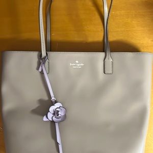 Kate Spade grey leather tote